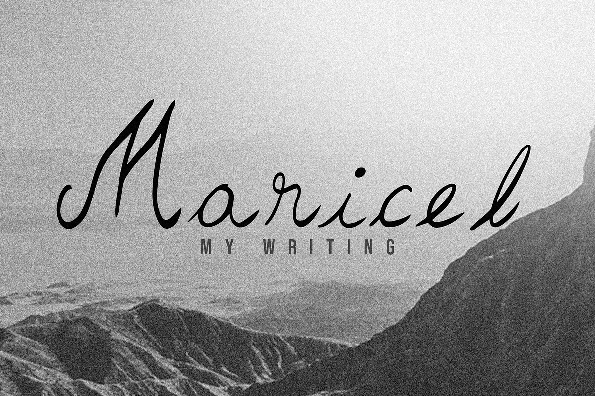 Maricel - A Strange Font, a Script Font by Monkey's Dream Studio (Photo 1 of 5)