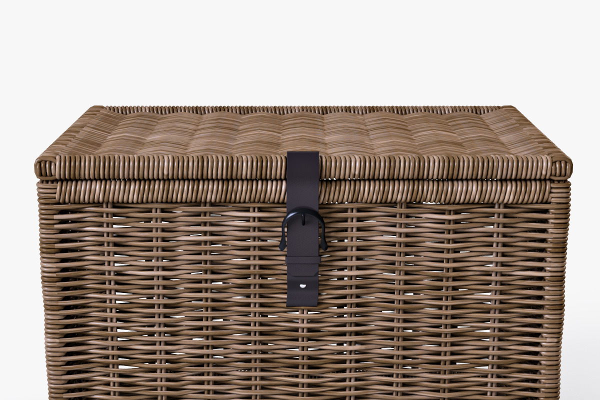 Wicker Rattan Chest Ikea Byholma, an Object 3D Model by Markelos (Photo 3 of 10)