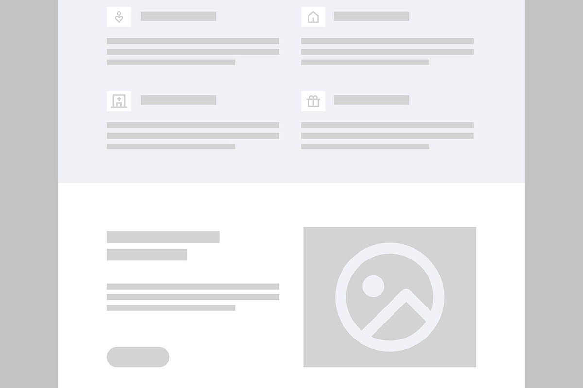 Landing Page Wireframe Template, a Landing Page Template by ContestDesign (Photo 4 of 6)