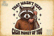 Funny Raccoon PNG Sublimation Bundle, an Object Illustration by Sublimation Artist (Thumbnail 3 of 23)