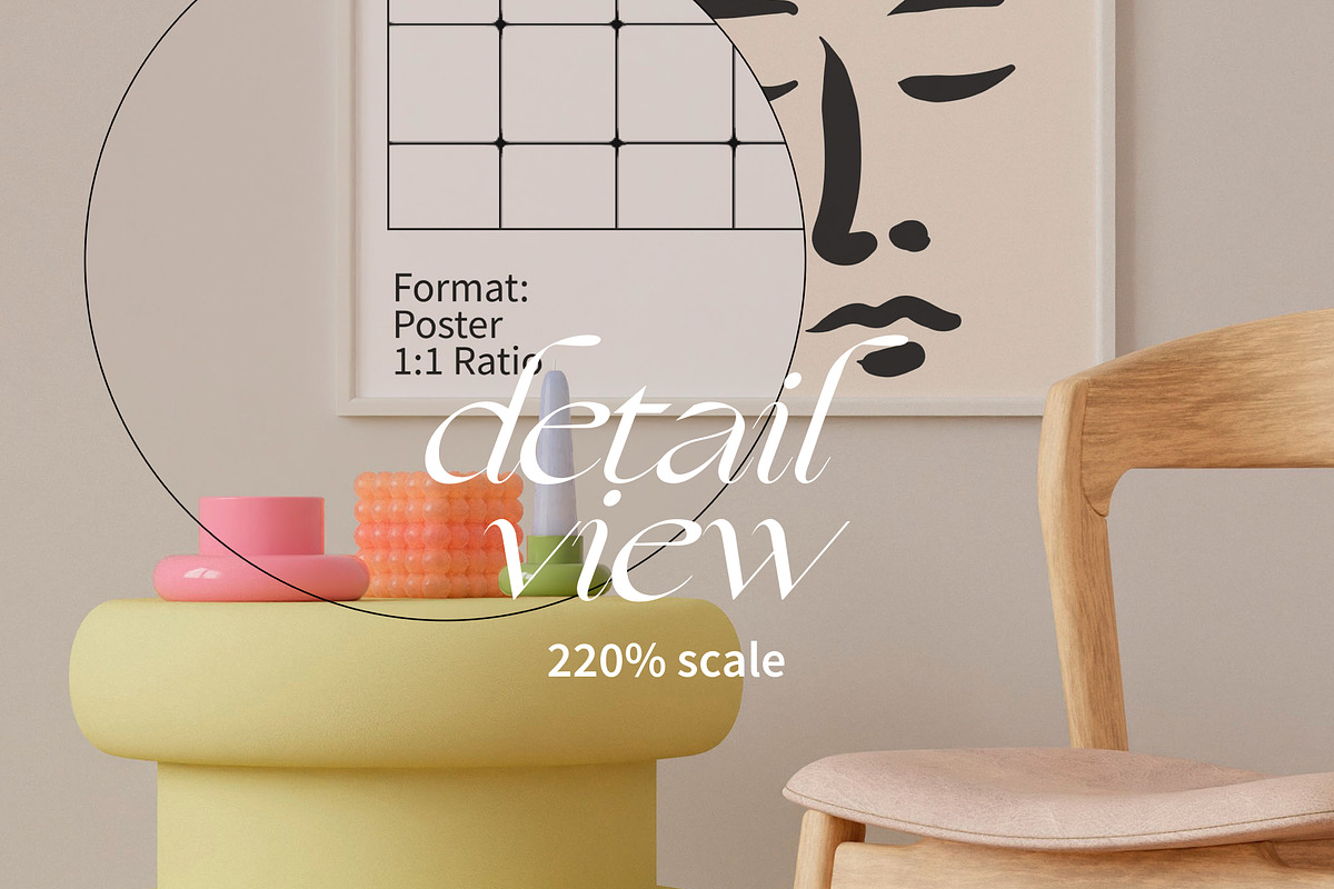 Artwork Frame Mockups Square Ratio, a Household Mockup by Bonumo (Photo 4 of 10)