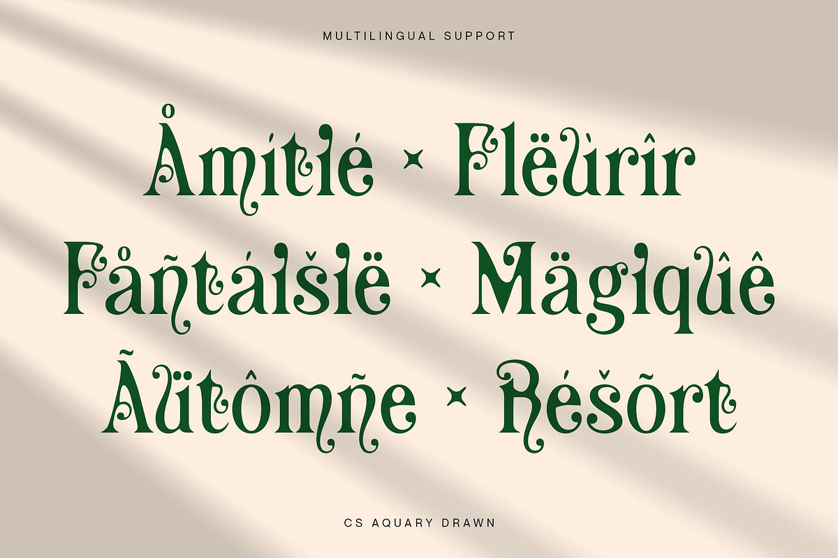 CS Aquary Drawn, a Serif Font by Craft Supply Co. (Photo 3 of 8)