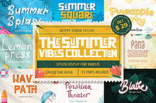 The Summer Vibes Font Bundles