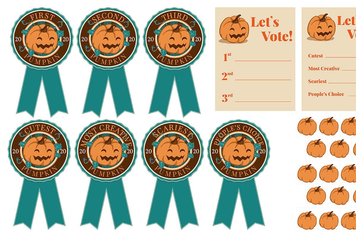 Pumpkin Craving Awards & Voting Slip, a Seasonal Illustration by Preyer Design