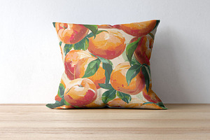 15 Peaches Seamless Patterns