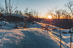 Last light stock photo containing winter and sunset