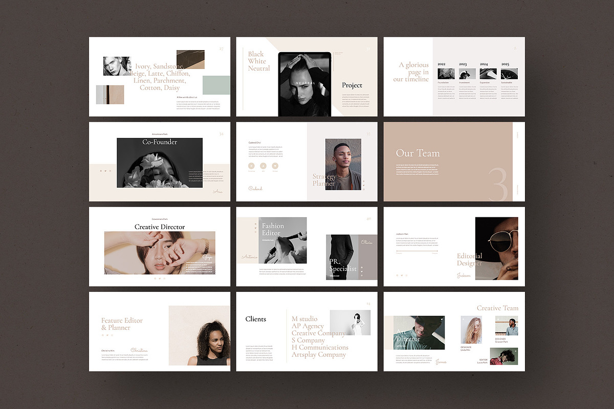 Neutral PowerPoint Template, a Presentation Template by Simple P. (Photo 6 of 8)