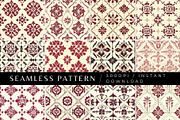 12 Red Velvet Seamless Patterns, a Pattern Graphic by Inknfolly (Thumbnail 1 of 7)