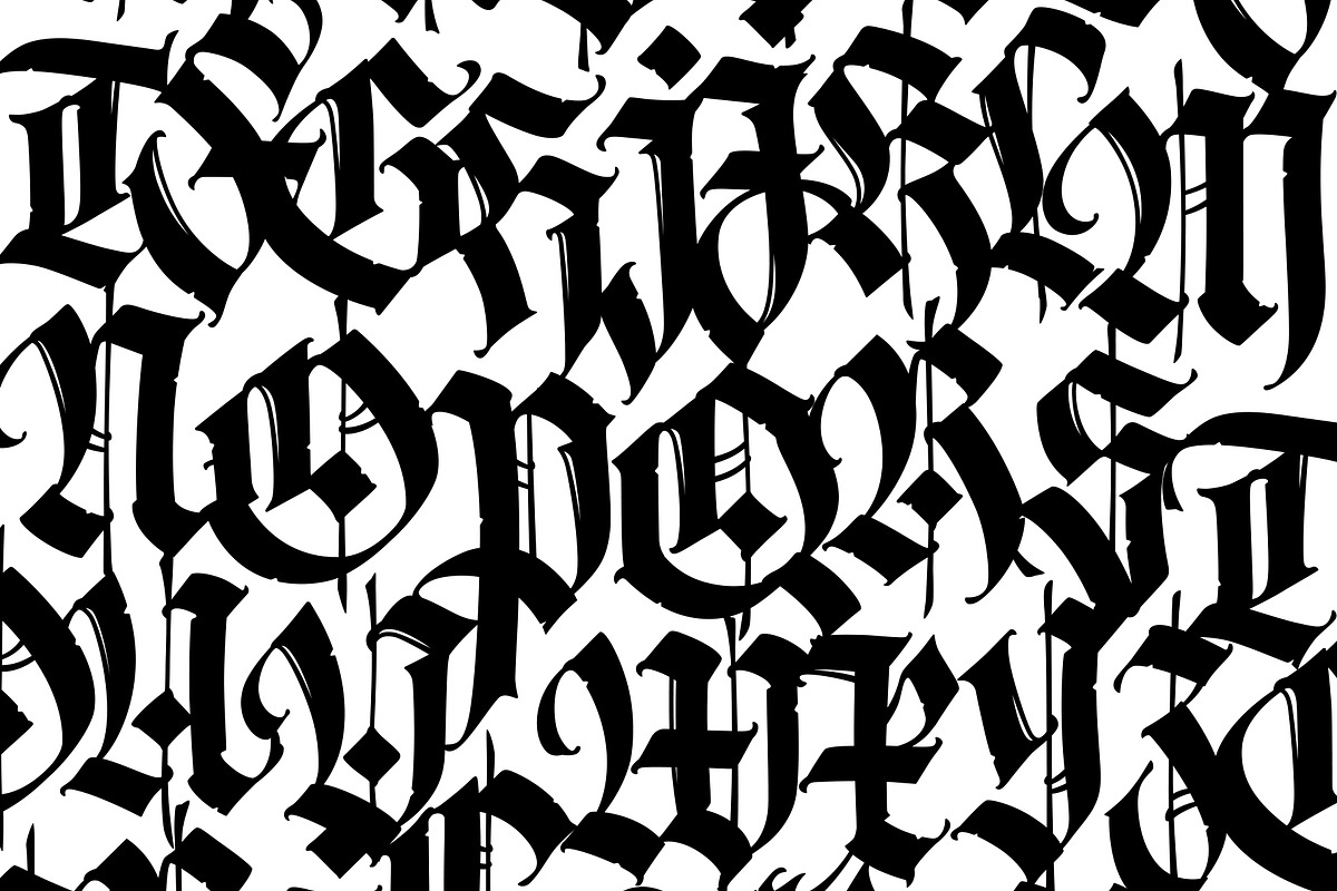 Gothic vector letters, an Object Graphic by GeekClick (Photo 7 of 8)