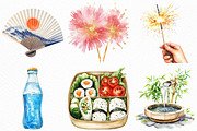 Watercolor Japanese Summer Vacation, an Illustration by Craft Nest (Thumbnail 4 of 6)