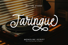 Taringue – Monoline Script Font
