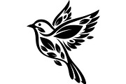 Birds on Branch Vector Collection, a Decorative Illustration by Designer_Momina (Thumbnail 7 of 21)