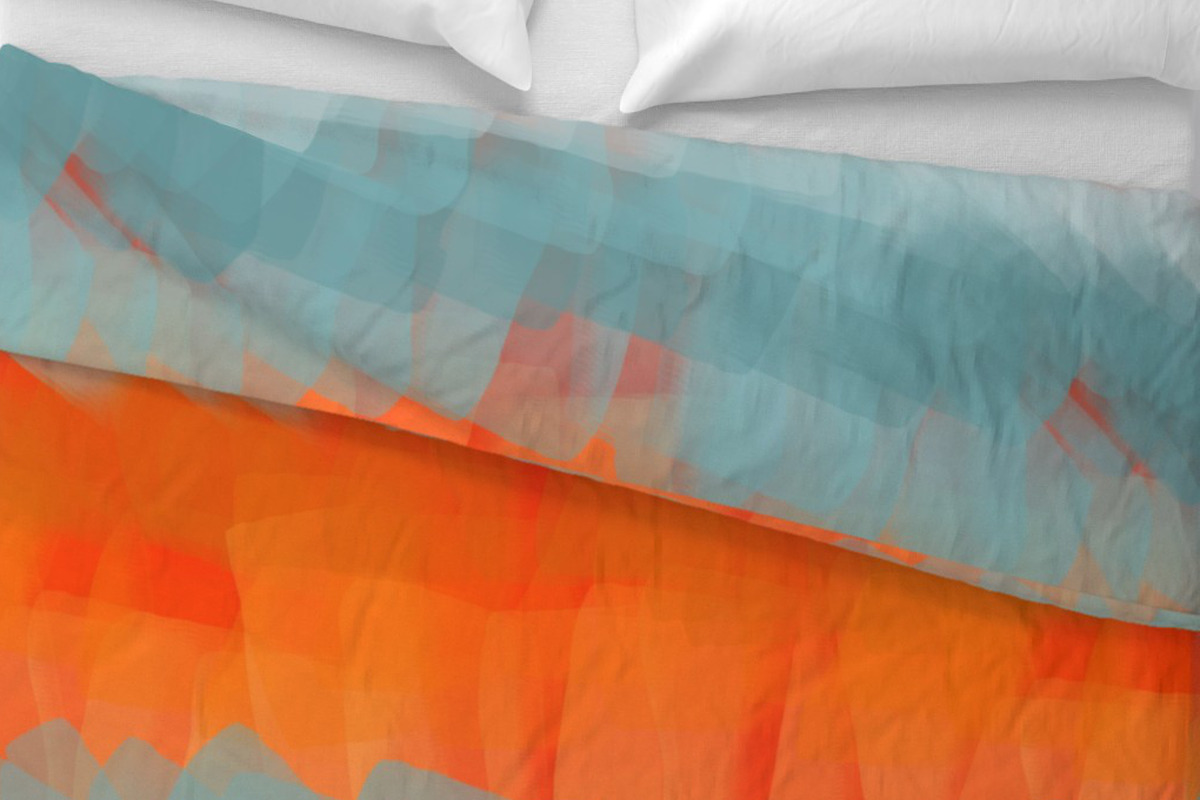 Faded bright orange watercolor, a Pattern Graphic by Nocito Design (Photo 3 of 4)
