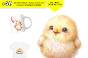Cute Chick Clipart Chicken Baby png, an Animal Illustration by VM PARTYS  BY TAIRUMA (Thumbnail 2 of 10)