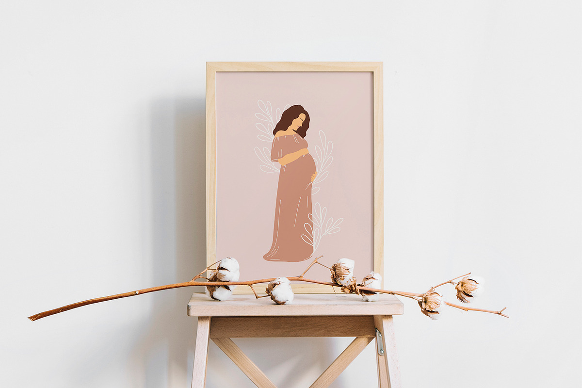 Tender Motherhood Prints Set, a Decorative Illustration by Katerina Osa (Photo 3 of 9)