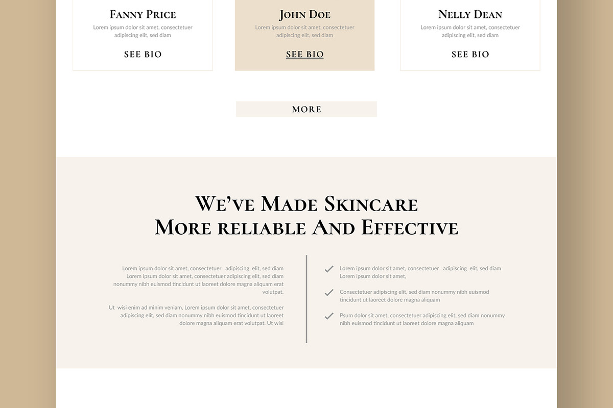 Skincare Landing Page Layout, a Landing Page Template by ContestDesign (Photo 6 of 7)