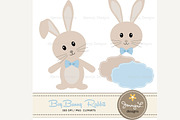 Boy Bunny Rabbit Digital Paper, a Pattern Graphic by JennyL Designs (Thumbnail 2 of 5)