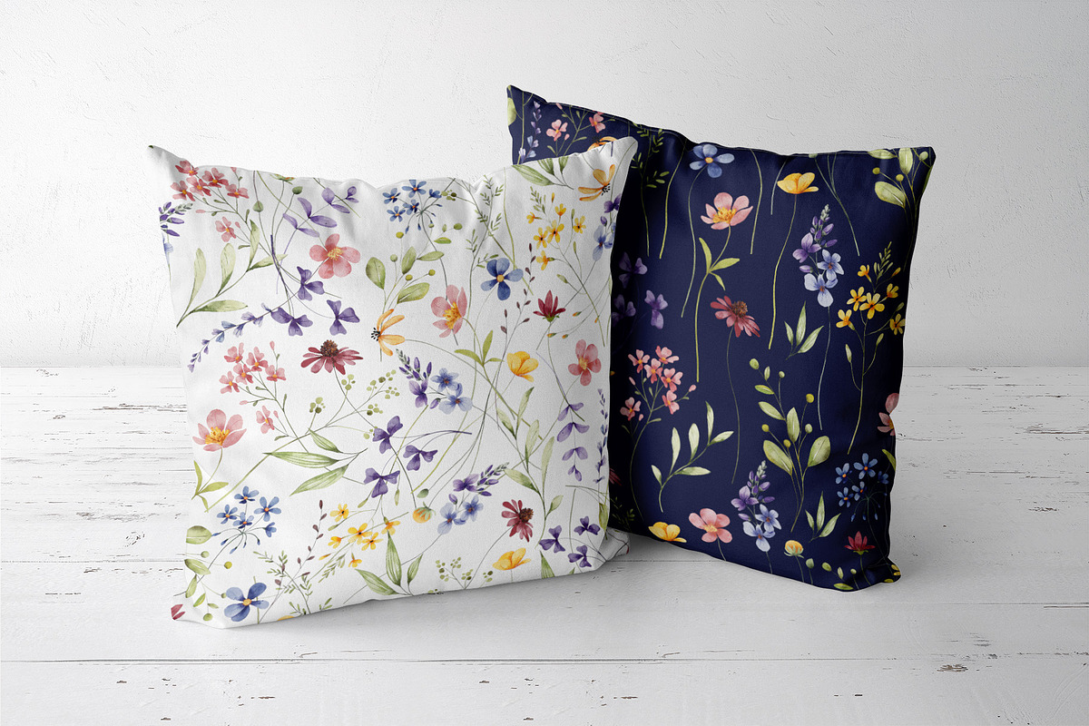 Floral watercolor set, wildflowers., a Decorative Illustration by Larisa Maslova (Photo 6 of 12)