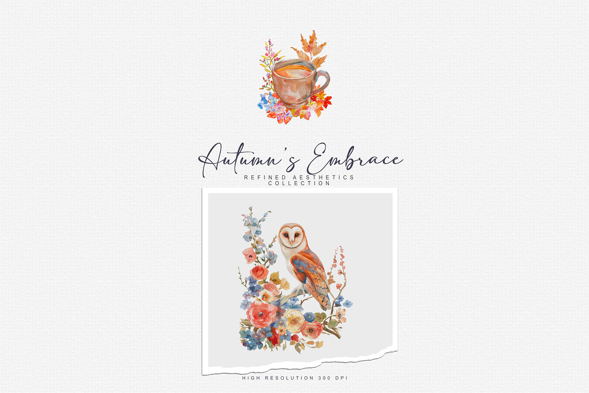 watercolor autumn scenery clipart, a Decorative Illustration by Patishop Art (Photo 8 of 10)