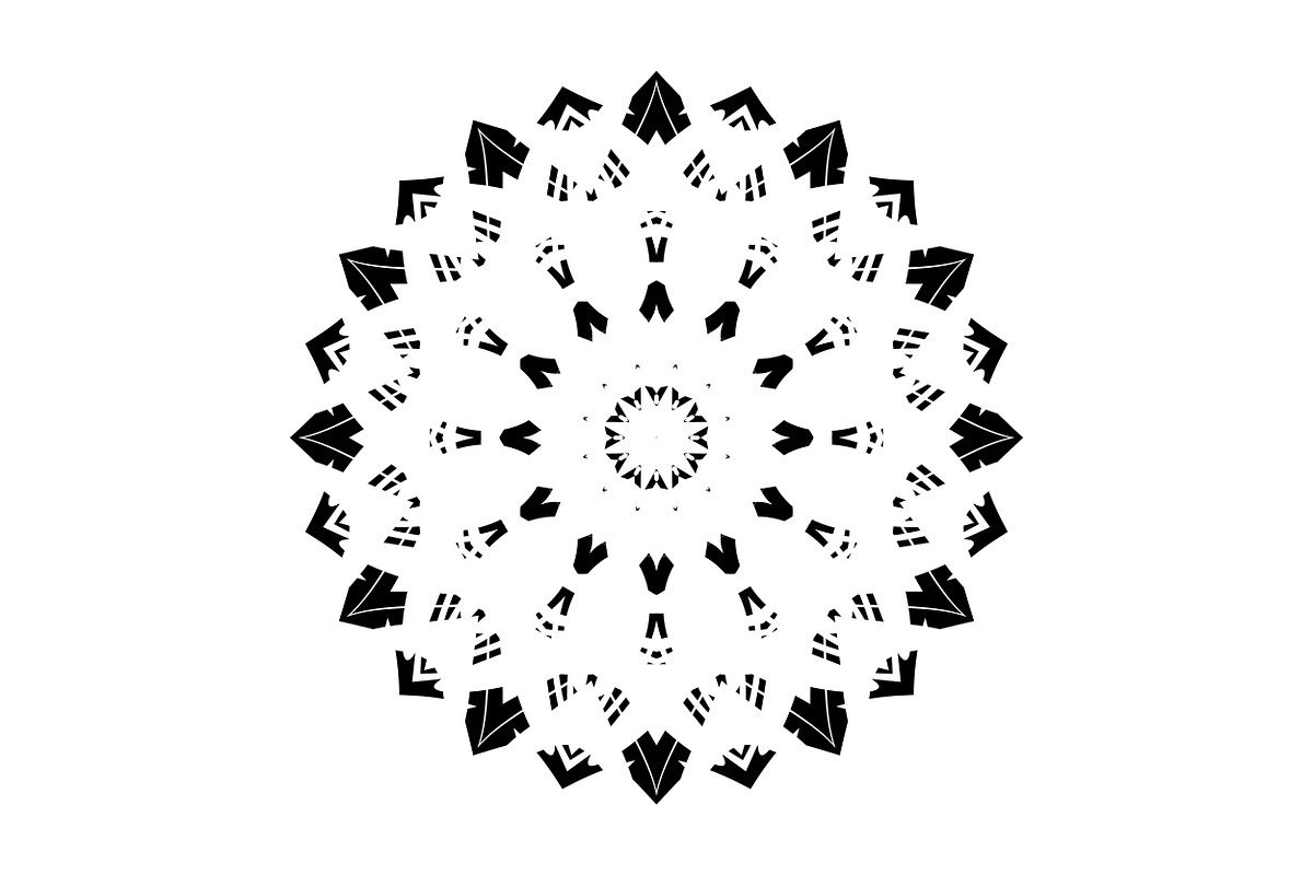 Black White Mandala Illustration Set, a Decorative Illustration by NJ Himel (Photo 47 of 101)