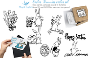 Easter bunnies : vector ink drawings, an Animal Illustration by Winged Graphics (Thumbnail 1 of 4)