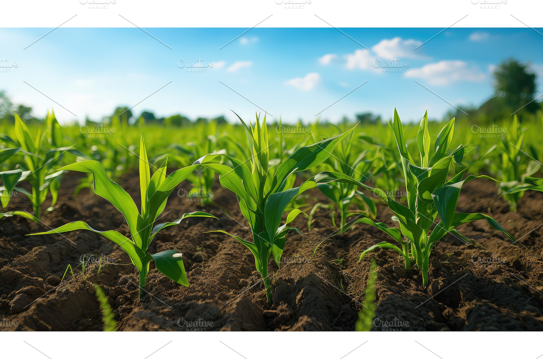 farm young corn ai generated, a Food & Drink Photo by pikepicture