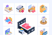 Moving Home Isometric Icons, an Emoji Icon by Vectors Market (Thumbnail 9 of 10)