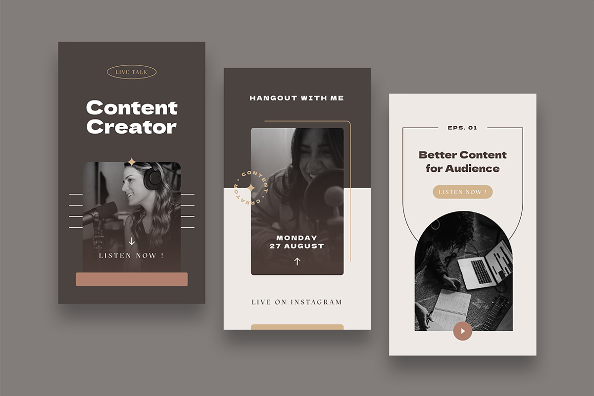 Content Creator Instagram Stories, a Social Media Template by Rahardi Creative (Photo 2 of 4)