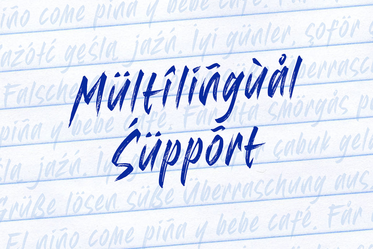 Gakuran - Modern Brush Font, a Handwritten Font by tkzgraphic (Photo 9 of 9)