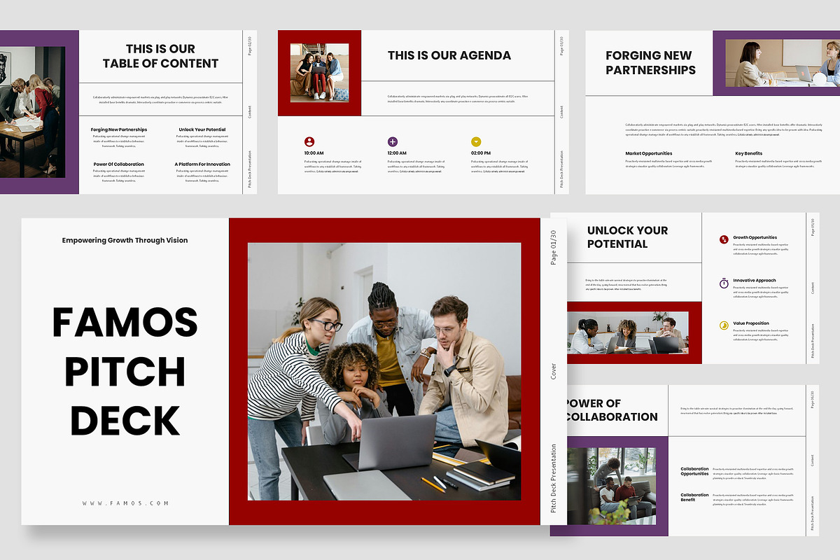 Famos : Pitch Deck Powerpoint