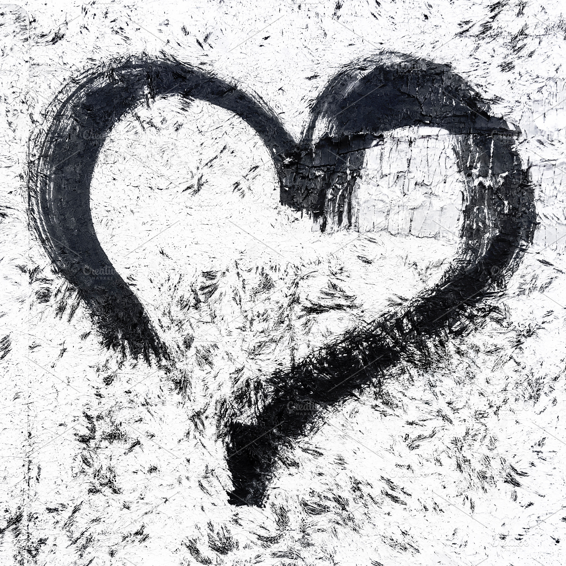 Black heart, a Wallpaper Photo by KYNA STUDIO