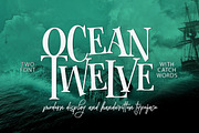 Ocean Twelve Font Duo, a Script Font by joelmaker (Thumbnail 1 of 12)