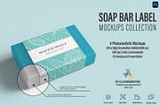 Soap Bar Label Mockup - 6 views, a Packaging Mockup by Illusiongraphic (Thumbnail 1 of 16)