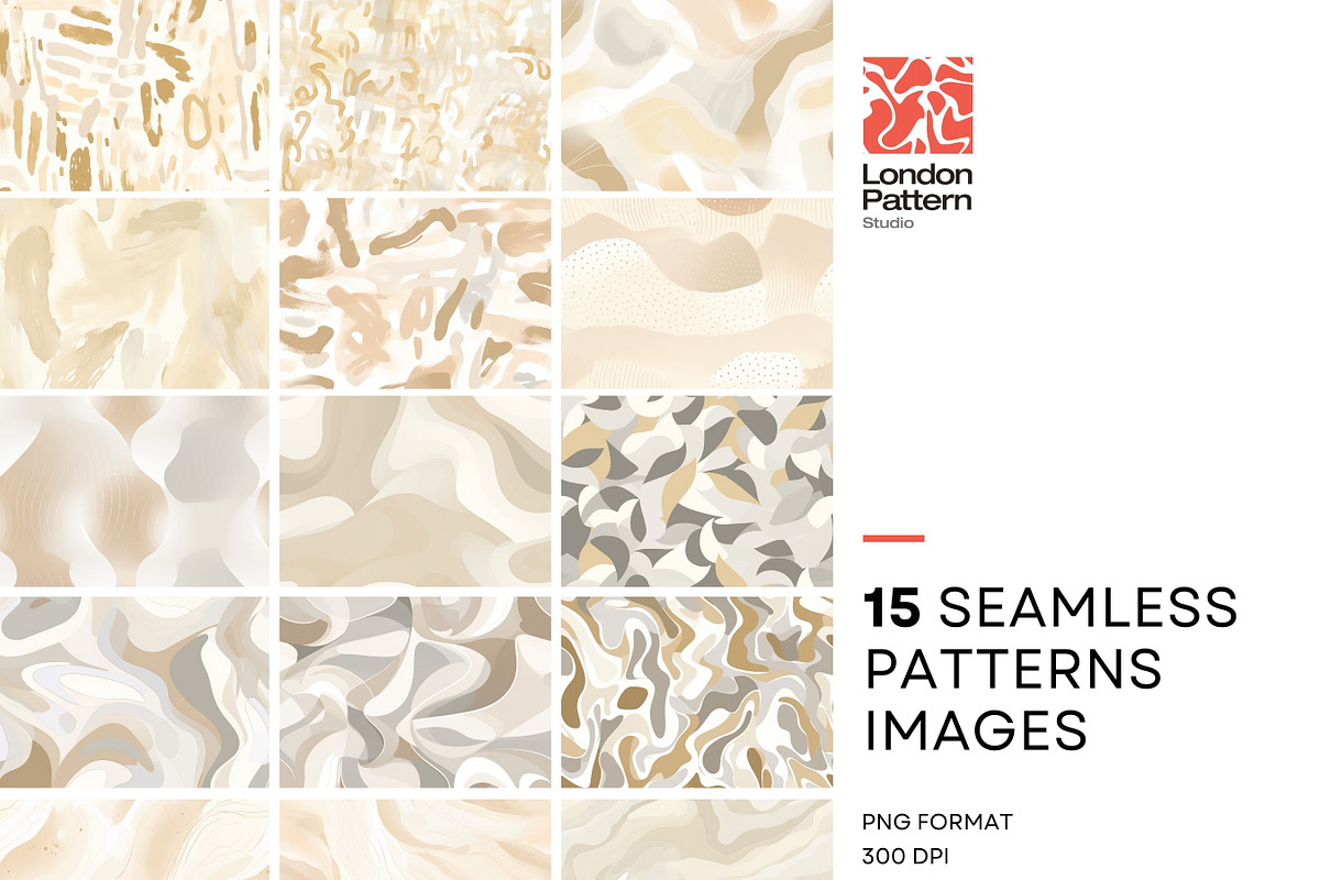 Abstract Waves Seamless Pattern, a Pattern Graphic by BrushstrokeArtGB (Photo 2 of 11)