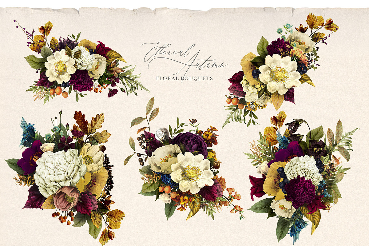 Ethereal Autumn Floral Bouquets, an Illustration by Eclectic Anthology (Photo 3 of 12)