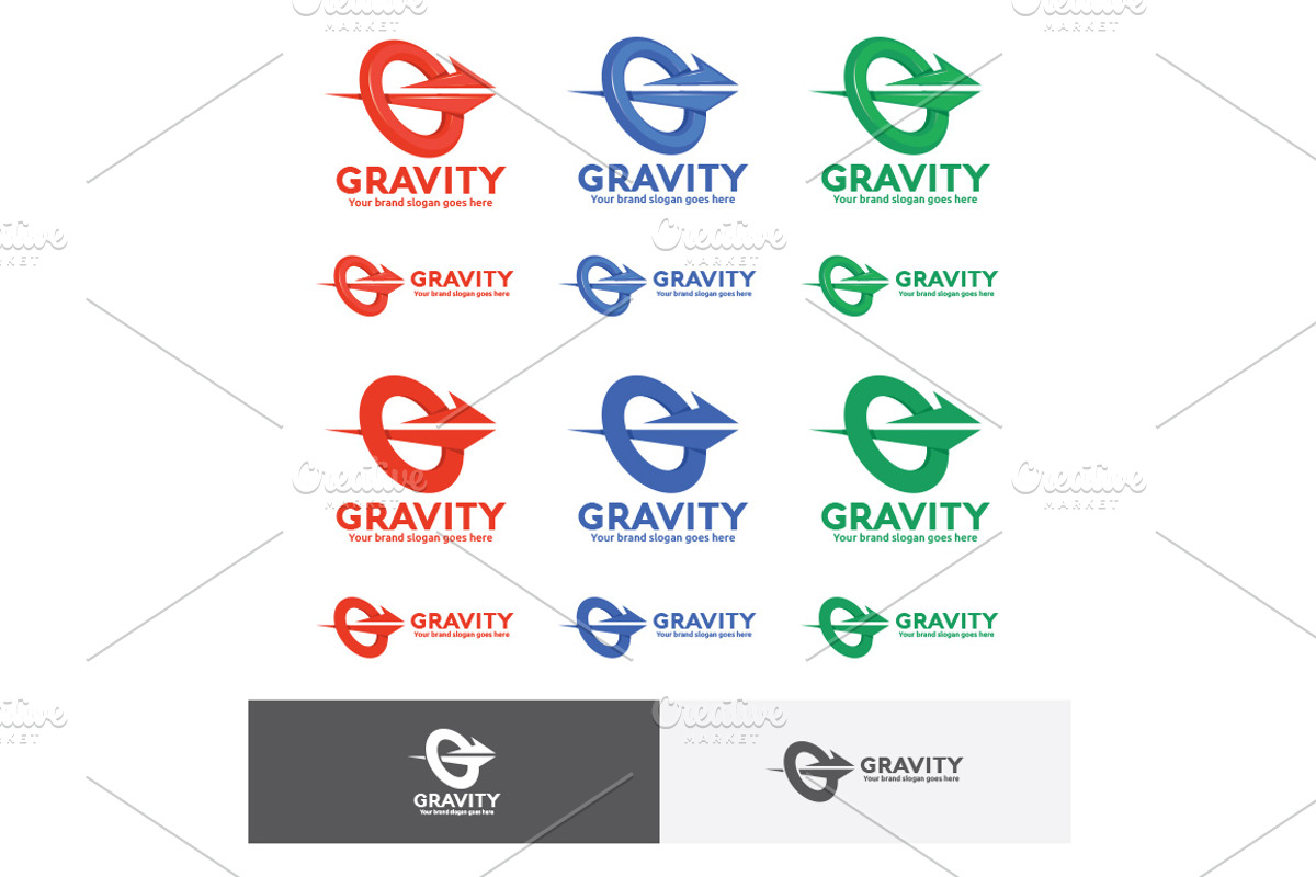 Gravity Letter G Logo, a Branding & Logo Template by WheelieMonkey