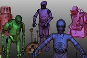 STAR WARS DROIDS PACK low poly, a Characters & Person 3D Model by 2$ SHOP (Thumbnail 6 of 16)