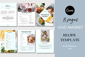 Recipe EBook Canva Lead Magnet