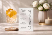 Cocktail Bundle, Line Art Clipart, a Food Illustration by Pretty Meerkat (Thumbnail 7 of 8)