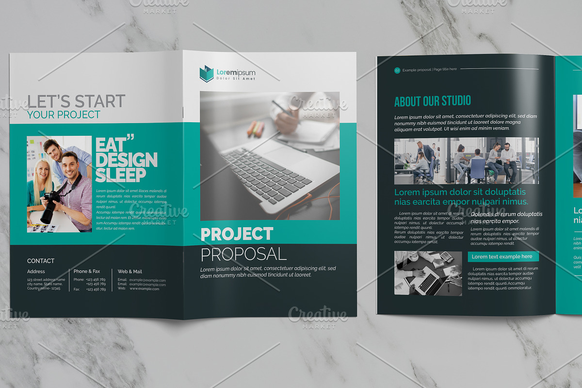 Project Proposal 16-Pages Design, a Brochure Template by Cristal Pioneer (Photo 2 of 5)