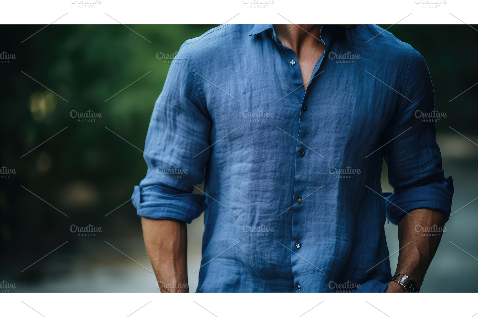 breathable wrinkled fabric blue ai, a Beauty & Fashion Photo by pikepicture