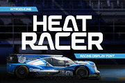 Heat Racer - Racing Display, a Sans Serif Font by twinstd (Thumbnail 1 of 10)