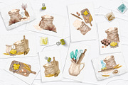 Baking Watercolor Set, a Food Illustration by BarvArt (Thumbnail 4 of 16)