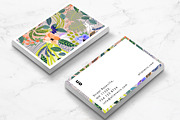 Wander Floral Business Card Template, a Business Card Template by Human-made. Made to feel. (Thumbnail 3 of 3)