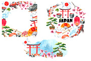 Watercolor set of Japan, a Food Illustration by Vikeriya (Thumbnail 4 of 5)