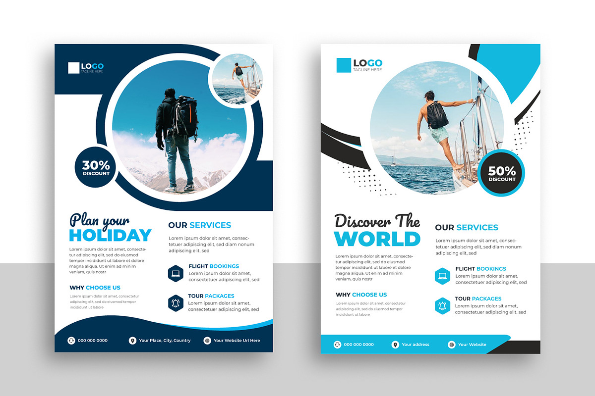 Travel Agency Flyer Template, a Flyer Template by Designgrove