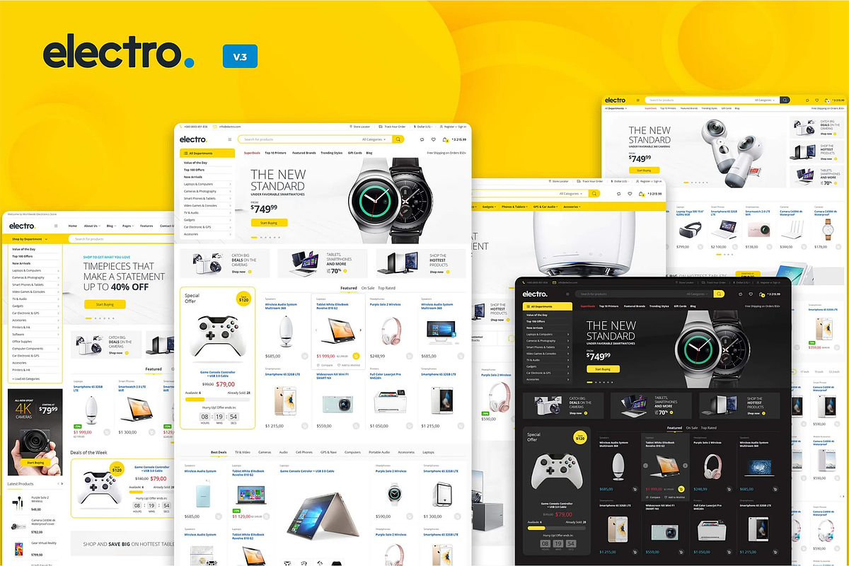 Electro Electronics WooCommerce, a WordPress Template by Hubzway