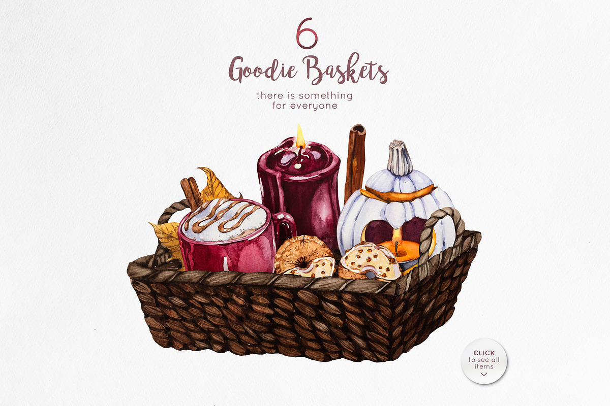 Autumn Coziness - Watercolour Set, a Food Illustration by Aquarellina (Photo 8 of 9)