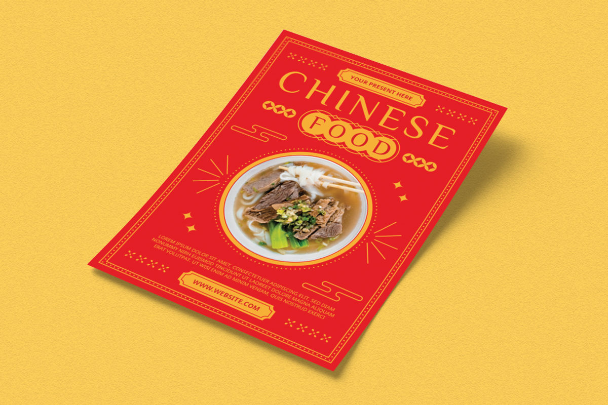 Chinese Food Flyer, a Flyer Template by Attype (Photo 2 of 5)