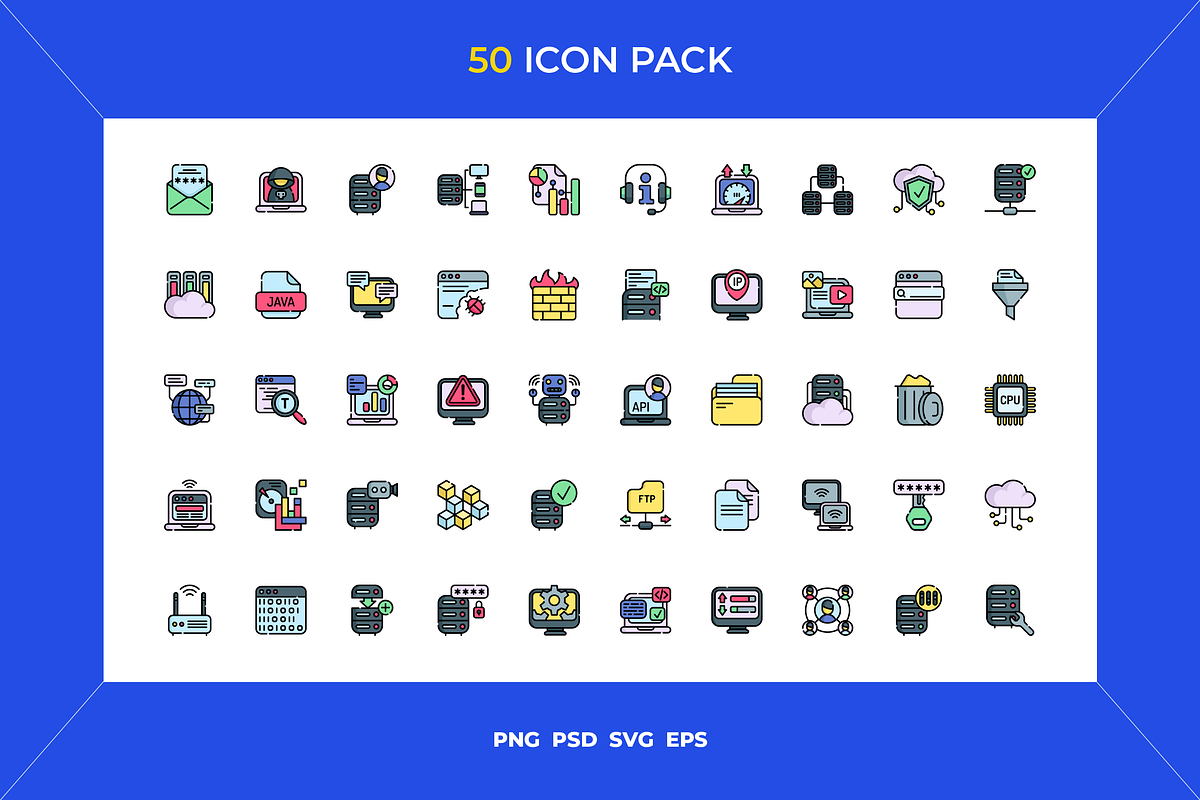 50 Big data icons, an Icon by Wencory (Photo 1 of 2)